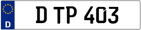 Trailer License Plate